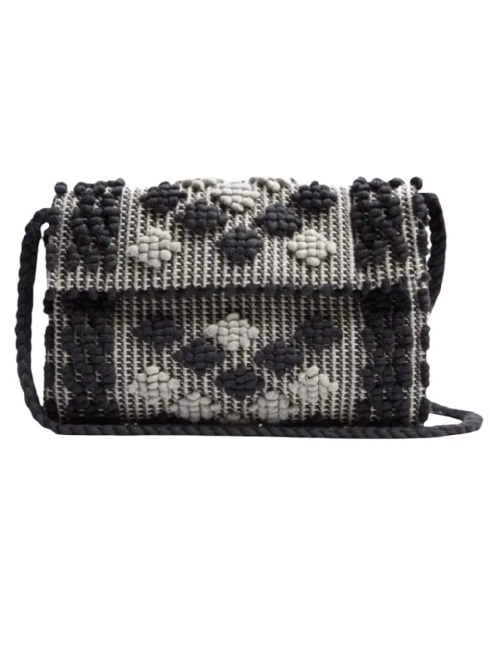 Antonello Tedde Woven Handbag Black Grey